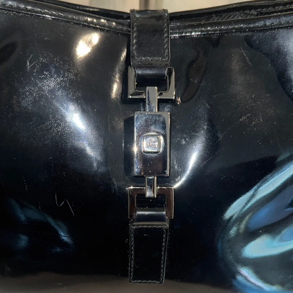 Authentic Gucci Black LeatherJackie Shoulder Bag